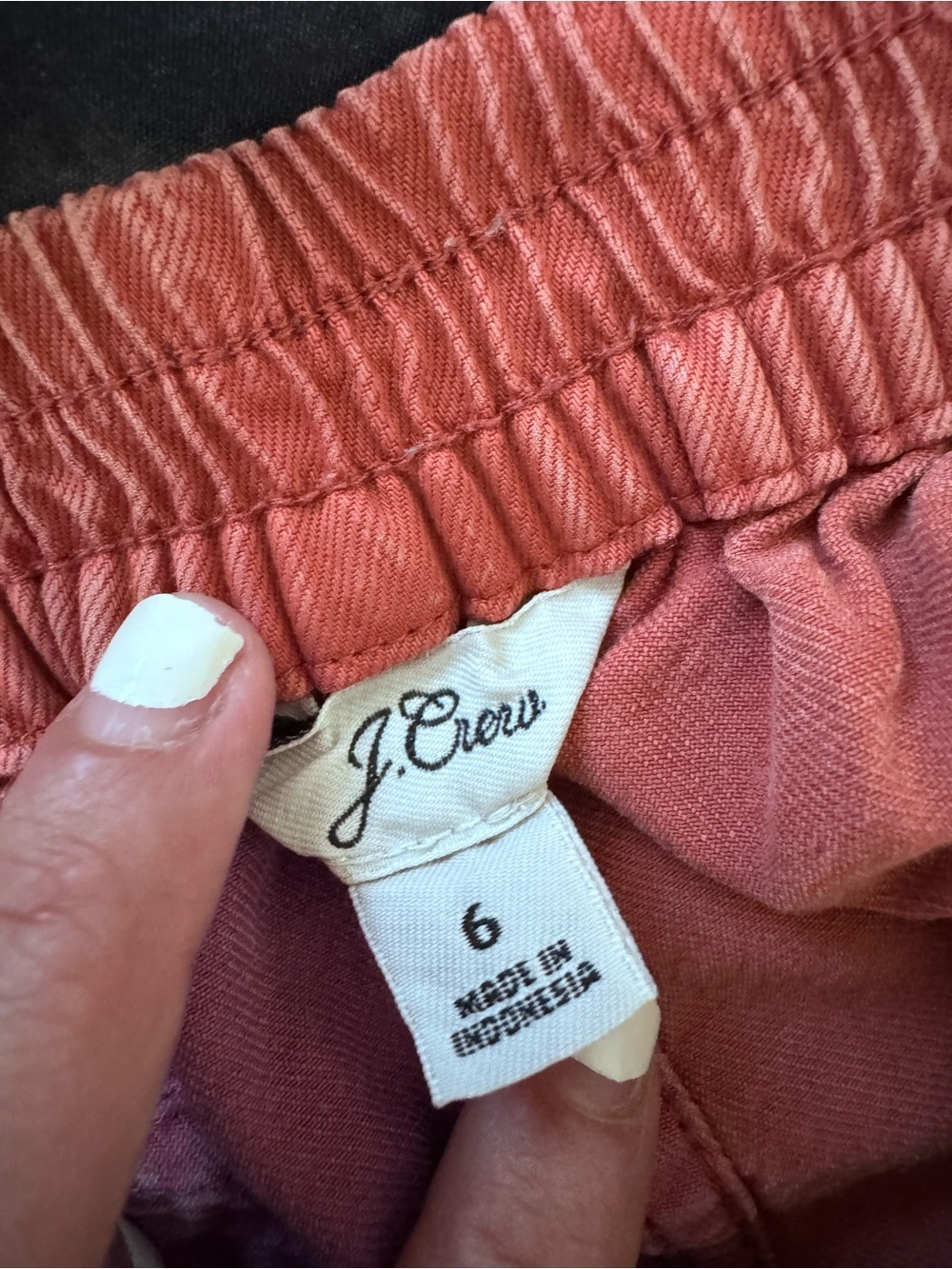 J. Crew Washed Rose Cropped Utility Pants - Picture 7 of 8